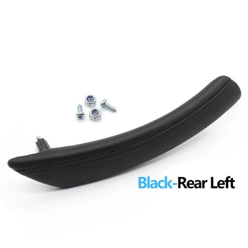 1x Passenger Door Interior Pull Handle Leather Cap Assembly for BMW 5 E60 06-10 - Foto 13 di 36
