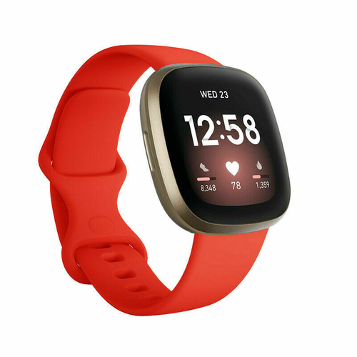 For Fitbit Versa 3 /Sense Silicone Strap Wristband Replacement Watch Band Sports - Picture 8 of 17
