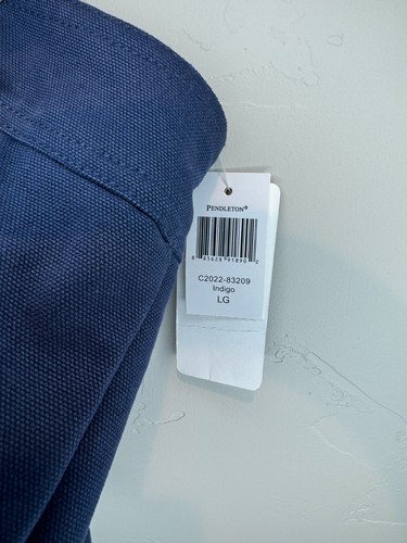 NWT Men's Pendleton Carson City Canvas Barn Coat - Blue - Large - $195 - PND01 - Picture 8 of 8