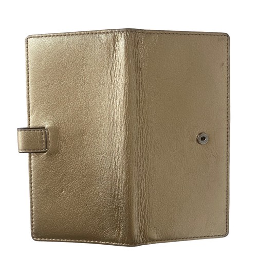 Coach Gold Leather Card Bill Wallet - Picture 8 of 8