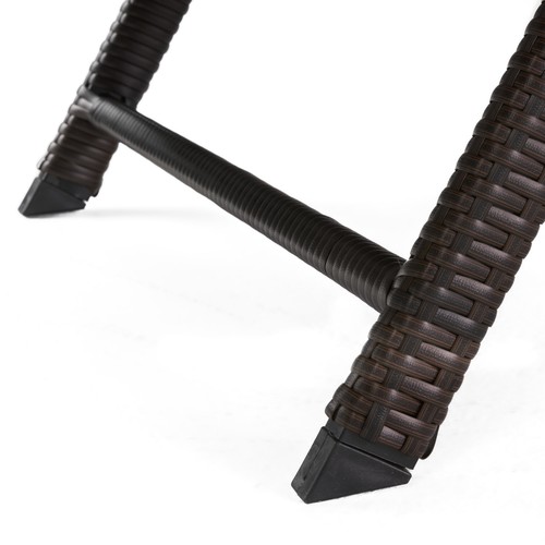 Outdoor Kauai Pe Wicker Chaise Chair Adjustable Back All-weather Wicker Exterior - Picture 12 of 14