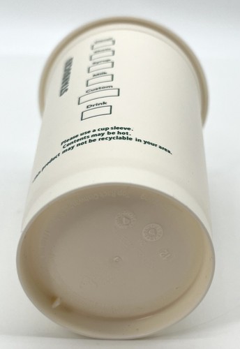Bicchiere tazza caffè in plastica riutilizzabile 16 oz Starbucks 2012 con coperchio - Foto 4 di 5