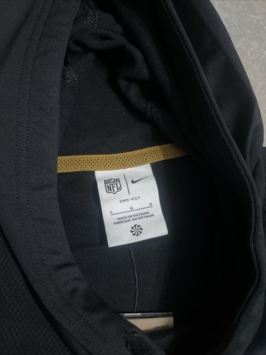New Orleans Saints Nike Dri-Fit Retro Sideline Performance Pullover Hoodie Large - Picture 3 of 5