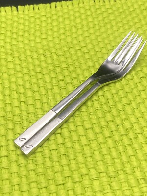 1st Class Christofle Stainless 2 Dinner forks - J Massaud