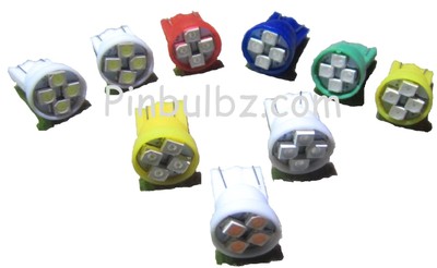 Pinball LED FLEX BULBS 25pcs COOL WHITE #47 /"Super Bright/" LED 6.3v bayonet base
