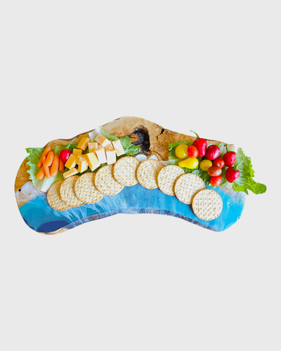 Ocean Wave Olive Wood Charcuterie Boards, Serving Board, Cutting Board - Picture 4 of 4