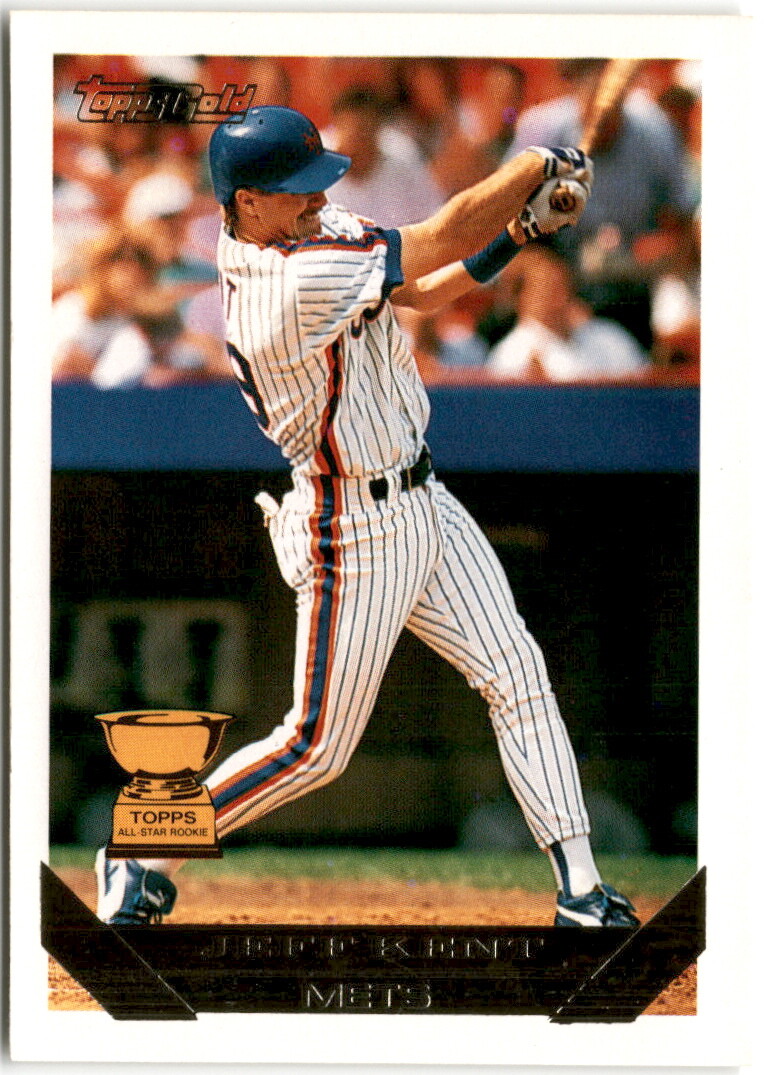 1993 Topps #703 Jeff Kent Gold   New York Mets