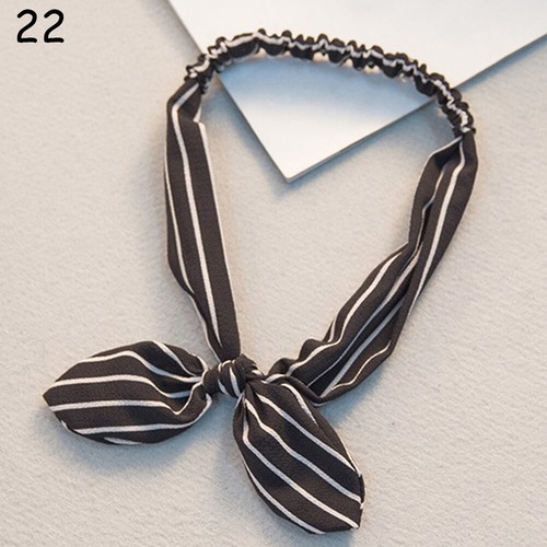 Stirnband Mit Schleife Haarband Retro-Druck Scrunchies Bandana Damenmode æ - Picture 16 of 43