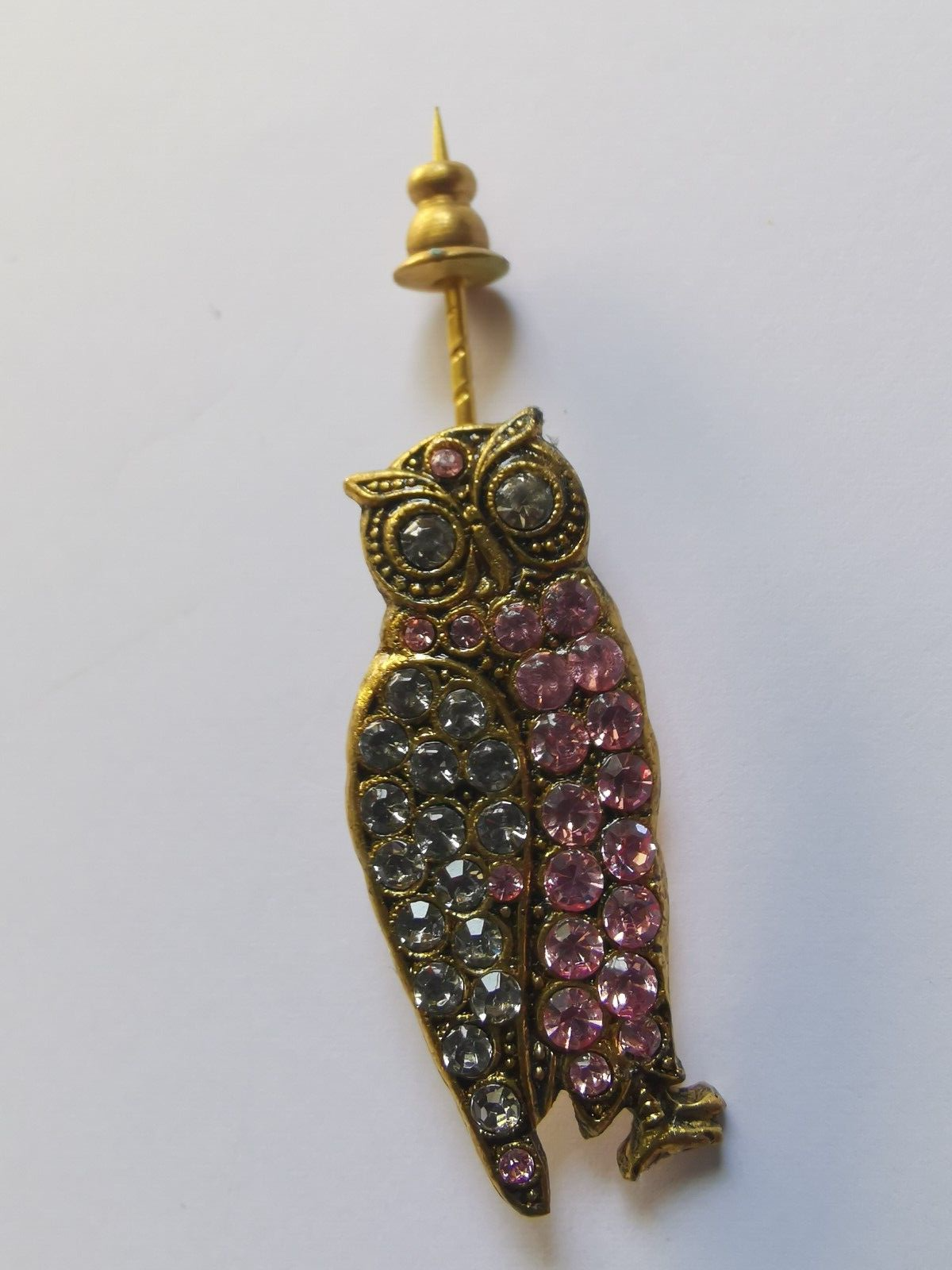 Épingle à Mouchoir Ancienne – Broche Vintage Chimères, Bon état D'usage