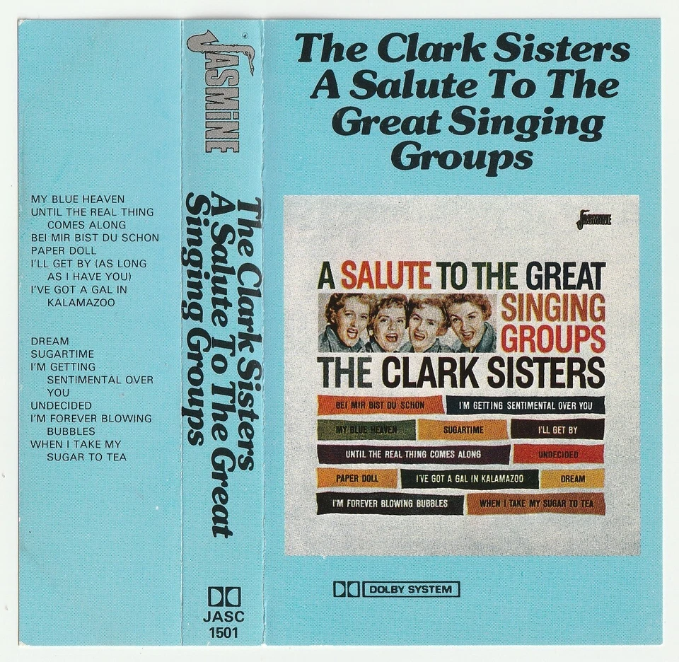 Clark Sisters 'A SALUTE TO THE GREAT SINGING GROUPS' Audio Cassette - UK Jasmine - Image 2 of 4