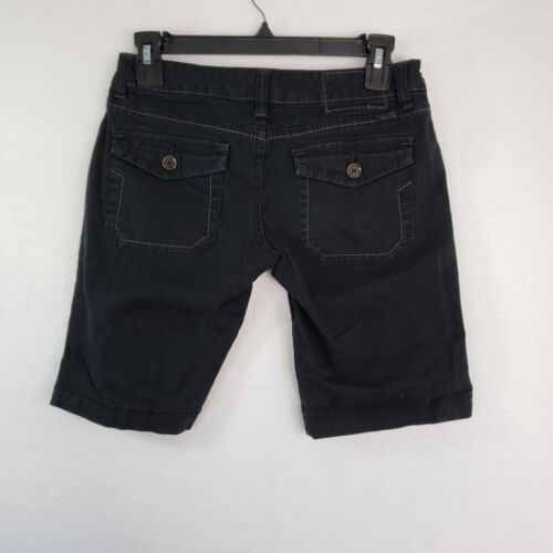 Unionbay Bermuda Shorts Damen 3 schwarz Denim Pattentasche Stretch Cowgirl Westren - Bild 2 von 13