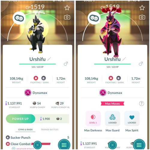 Pokémon Dynamax Urshifu Single Strike/Rapid Strike Style - TRADE 1M stardust - Picture 2 of 3