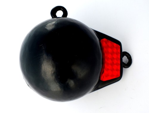 MarineNow Coated Downrigger Canon Ball Weight 10 lb with Keel - Picture 2 of 3