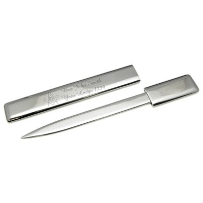 Treble Clef Design SILVER-PLATED LETTER OPENER Music Gift Musician Boxed NEW