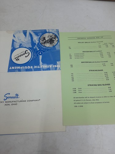 1961 Herbst & Winter Sonnett Sportgeräte Werbeprospekt Preisliste - Bild 9 von 9