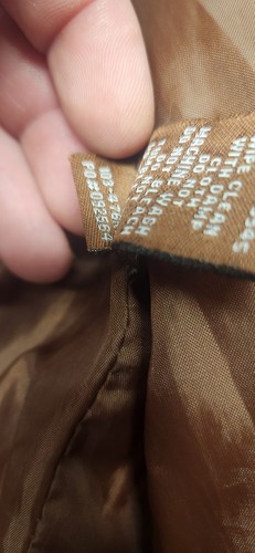 J2 Faux Brown Leather Quilted Bomber Jacket Size Small - Picture 6 of 11