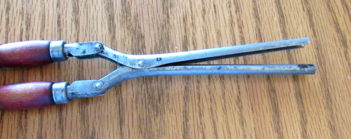 Rizador vintage/antiguo mango de madera de metal, manual - Imagen 6 de 10