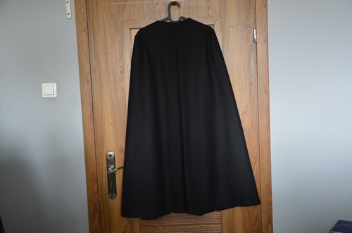 ZARA Rara LANA NERA LUNGA STOFFA MANTELLA CAPPOTTO GIACCA 8091/744 ASO KATE MEDIUM M - Foto 11 di 15