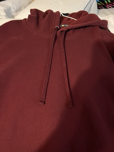 Tek Gear Maroon Men’s Sweatshirt X-Large Ultrasoft Fleece Hoodie - Picture 6 of 8