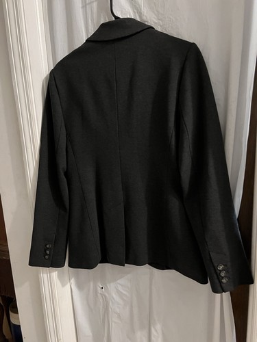 Boden Gray Marylebone Jersey Blazer Sz 12 Two Button Business Wear - Picture 4 of 6