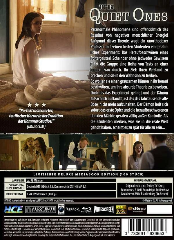 Mediabook HAMMER EDITION - THE QUIET ONES Limited Edition 100er BLU-RAY NEU - Bild 2 von 2