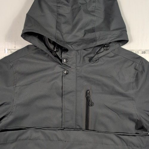 Giacca parka uomo Goodfellow & Co M grigio ardesia con cappuccio antivento impermeabile nuova con etichetta - Foto 7 di 16