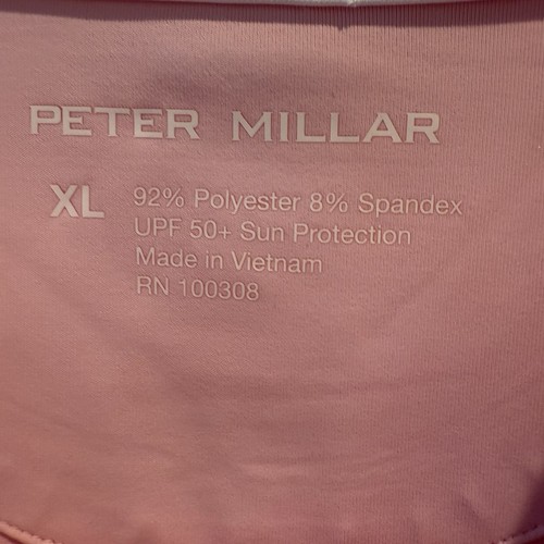 Camisa Polo Peter Millar Crown Performance Tela Manga Corta Nueva con Etiquetas Damas XL Golf - Imagen 4 de 12