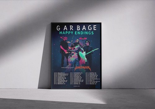 Garbage Poster – Happy Endings North American & Canadian Tour 2025 - Picture 2 of 10