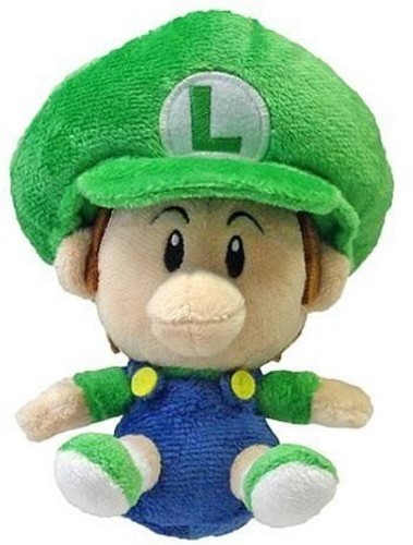 Little Buddy Super Mario Bros. Baby Luigi 5 Zoll Plüschtier [neues Spielzeug] Plüsch - Bild 1 von 1