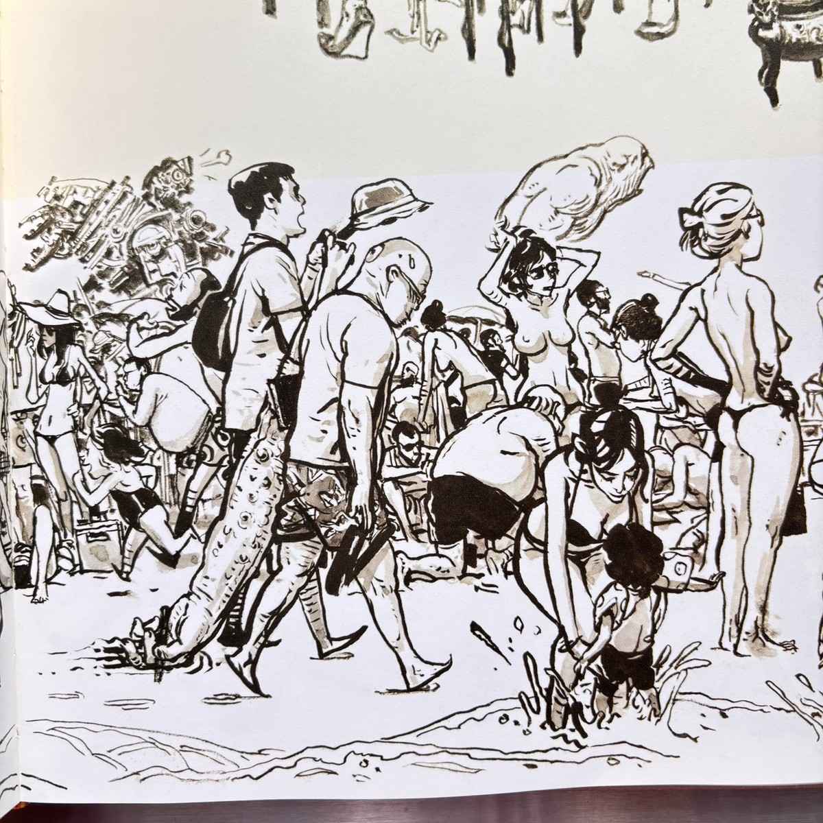 Kim Jung Gi Omphalos 2015 Sketch Book Center Of The World