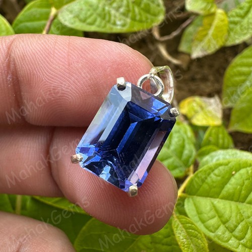 17.15 Ct Natural Blue Sapphire Pendant 925 Sterling Silver | Certified Gemstone - Bild 6 von 7