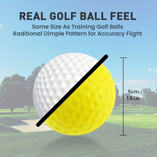 Colored 24 Pack Foam Golf Practice Balls Limited Flight Driving Range - Picture 20 of 36