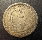 1839 P Liberty Seated Half Dollar Coin Early Date 50C