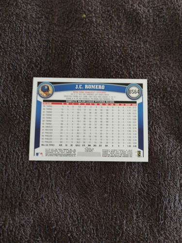 2011 Topps Update Target Red Border JC Romero New York Yankees BaseballCard US64 - Picture 2 of 2