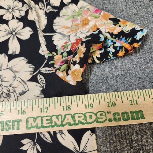 Camicia Johnny Was donna media nera floreale The Janie Favorite Swing Tee - Foto 8 di 14