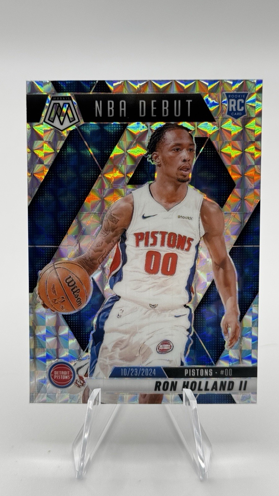 2024-25 Panini Mosaic - NBA Debut Ron Holland II #258 Mosaic Prizm (RC)