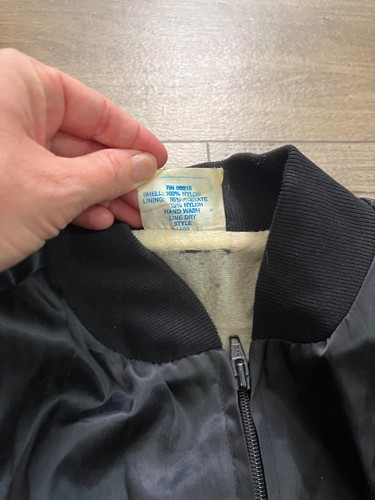VTG Ford Trucks Men's Black Satin Bomber Jacket Size Large - Picture 3 of 11