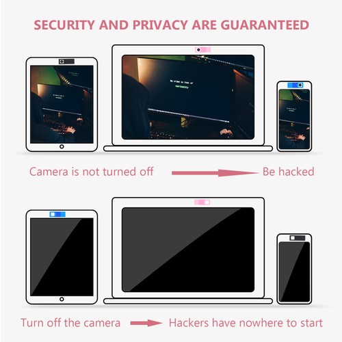 20 Pcs Housse de Confidentialité Autocollant Webcam pour Smartphone Caméra de Sécurité - Photo 5/12