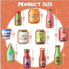 Joyin Red Pretend Play Grocery Food Set 30 Pcs Safe For Kids NEW FREE SHIPPING