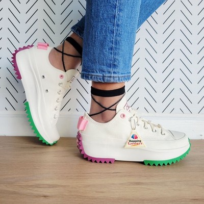  Converse Run Star Hike Platform Color Pop Sz 7.5 Women's Shoes White A14271C 