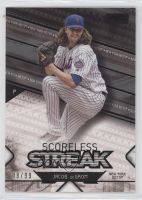 2017 Topps Stadium Club Scoreless Streak Black 8/99 Jacob deGrom #SS-JD 0p5z
