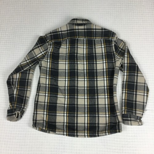 Abercrombie & Fitch Flannel Shirt Long Sleeve Men's M 42" Grey Plaid Vtg 90s Y2k - Picture 2 of 13