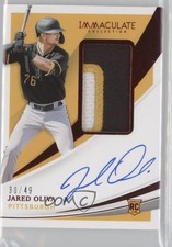 2021 Panini Immaculate Rookie Red /49 Jared Oliva #157 Patch Auto 2a9