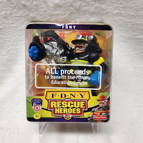 Fisher-Price Rescue Heroes FDNY Billy Blazes Action Figure 2001 Mattel Vintage