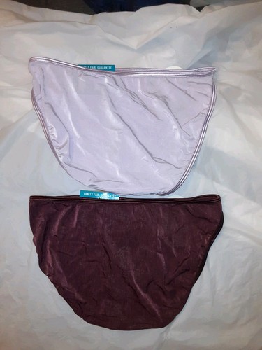 2 pares de bragas de bikini Vanity Fair Illumination 7/grandes nuevas con etiquetas - Imagen 5 de 5