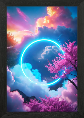 Celestial Whispered Secret Framed Wall Art Poster Canvas Print Picture
