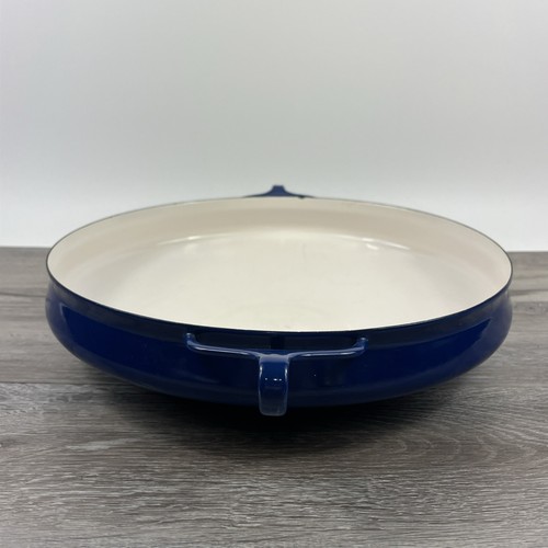 Vintage Dansk Kobenstyle Large Paella Pan Blue Made in France 13" MCM - Picture 6 of 13