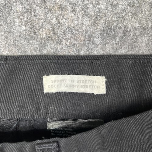 H&M Men’s Black Skinny Fit Casual Pants Size 36 New - Picture 3 of 8
