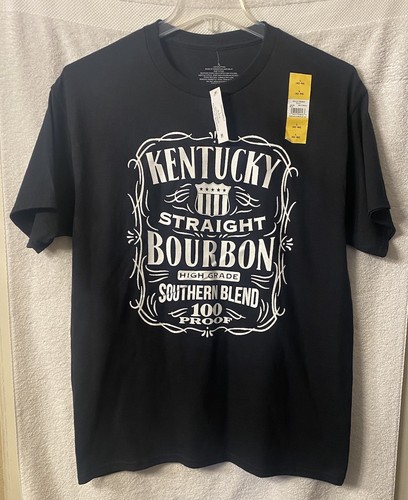 Kentucky Bourbon Men's Short Sleeves, Sizes Large Black - Bild 1 von 6