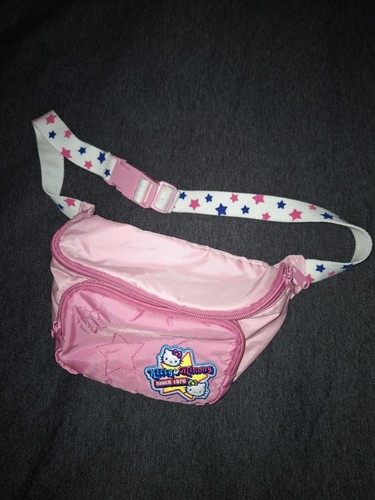 NEU HELLO KITTY SANRIO Hipbag Bauchtasche Hüfttasche rosa pink blau 80er 90er